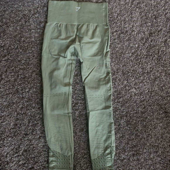 Gymshark Energy Seamless Legging- Green - Picture 3 of 4